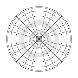 Earth planet globe grid of meridians and parallels, or latitude and longitude. 3D vector illustration photo