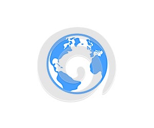 Earth, planet, globe, map and continents, graphic design. Environment, environmental, geography, ecology and ecological, vector de