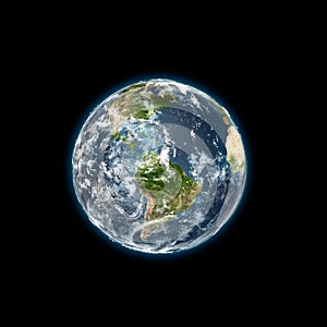 Earth planet high resolution 3D rendering