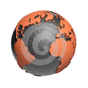 Earth planet high resolution 3D rendering