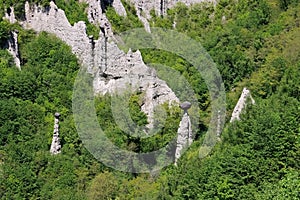 Earth pyramids Cislano near Lake Iseo