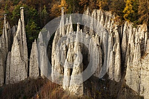 Earth pyramids of Renon close up