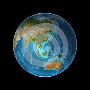 Earth rotation, realistic earh, 3d earth, globe, global, world, space