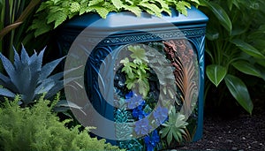 Earth\'s Oasis: A Garden Bin Embracing Our Planet, Made with Generative AI