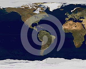 Earth Satellite View