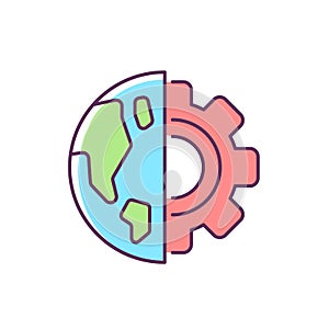 Earth science RGB color icon photo
