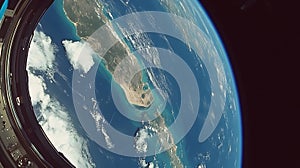 Earth from Space: A Blue Marble Reflection