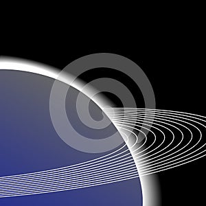 Earth space orbit planet rings