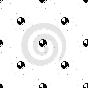 earth and stars icon. Element of Stars icons for mobile concept and web apps. Pattern repeat seamless earth and stars icon can be