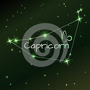 Earth symbol of Capricorn zodiac sign, horoscope, vector art and illustration.