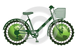 Environmental pushbike photo