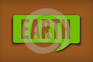 Earth Text Bubble