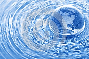 Earth in water