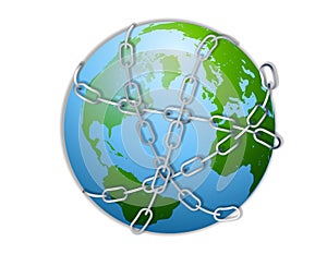 Earth Wrapped in Chains