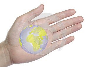 The earth on your hand