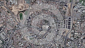 Earth Zoom on Beer Sheva City - Israel