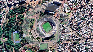 Earth Zoom from Centenario Stadium - Montevideo - Uruguay