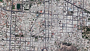 Earth Zoom on Hermosillo City - Mexico