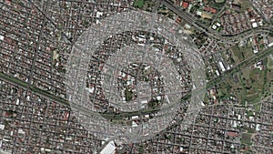 Earth Zoom on Morelia City - Mexico