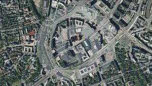 Earth zoom in from space to Chemnitz, Germany