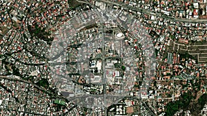 Earth zoom in from space to Tegucigalpa, Honduras