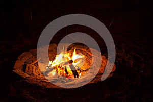 Earthen Campfire Firepit