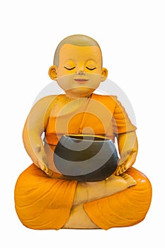 Earthenware of child monk