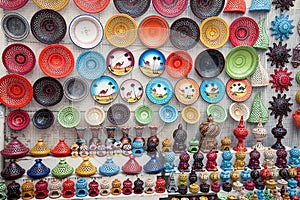 Earthenware in the market