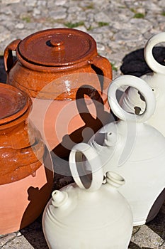Earthenware pitchers