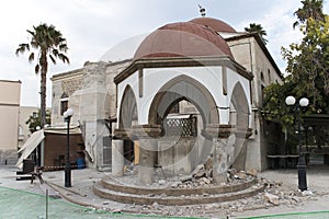 Earthquake Collapsed Mosque Center of the Kos island