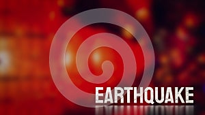 The earthquake is a natural event characterized 3d rendering