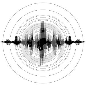 Earthquake Richter Earthquake Magnitude Scale. Vector illustration photo