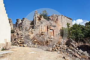 Earthquake ruins