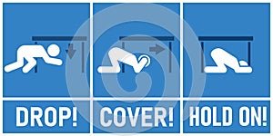 Earthquake safety tips poster