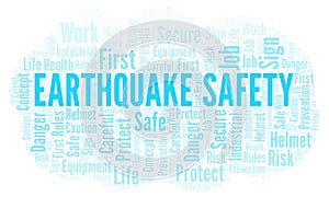 Earthquake Safety word cloud.