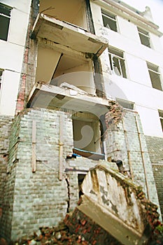 The earthquake site in Xuan Kou middle school