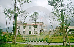 The earthquake site in Xuan Kou middle school