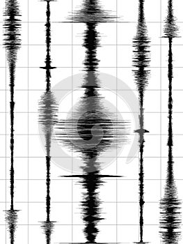 Earthquake waves graph