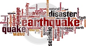 Earthquake word cloud