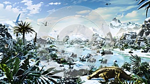 Earths diverse ecosystems from lush rainforests photo
