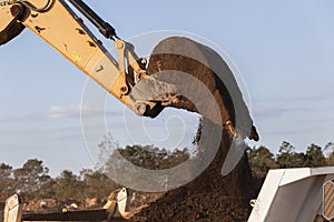 Earthworks Excavator Bucket Earth photo