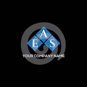 EAS letter logo design on BLACK background. EAS creative initials letter logo concept. EAS letter design