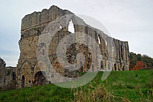 Easby Abbey ruins near Richmond Yorkshire England 