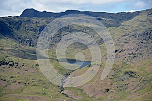 Easedale Tarn from Helm Crag, Lake District