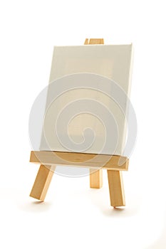 Easel with canvas