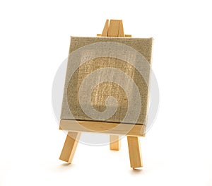 Easel with canvas