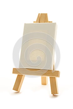 Easel with canvas