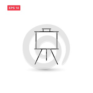 Easel canvas icon vector design isolated