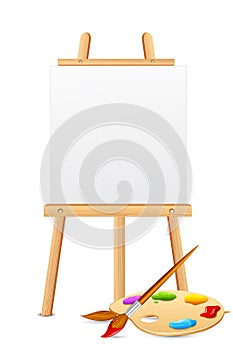 Easel with Color Palette