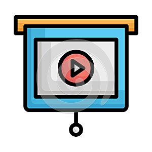 Easel, easel board Vector icon which can easily modify